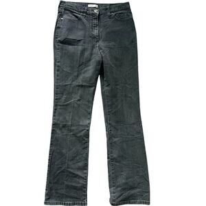 Lee Classic Fit Straight At The Waist Jeans Women's Size 12 Med Black Denim